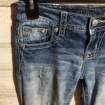 Miss Me jeans standard boot cut size 25 white wash color distressed western jean Photo 5