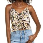 VERO MODA  Chaddie Camisole Floral Top Black Size X-Small NWT Photo 1