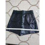 ZARA  High Waisted Faux Leather Shorts Skort Front Slit, size medium Photo 8