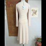 Egreis Brand By Egreis NWT Audrina Cream Fit Flare Long Sleeve Midi Dress Small Photo 2
