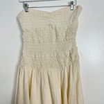Free People  Sparkling Moment Cotton Midi Sundress in Ivory Size Medium Photo 4