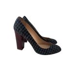 J CREW Collection Fall Wool Plaid Heels Size 9.5 Photo 3