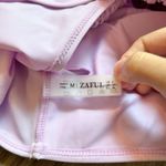 Zaful Lavender Elastic Strap Drawstring Ruched Swim Top Size M NWT Photo 3