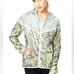 Nike Lightweight Green Print Small Hyperfuse Windrunner Jacket Water Repellent Photo 0