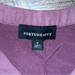 Fortune + Ivy Mauve Button-Front Women's Top Photo 5
