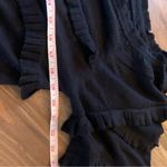 3.1 Phillip Lim  SIDE RUFFLE BLACK PULLOVER SZ L Large Wool Blend Sweater Top Photo 9