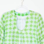 Skirtin Around Green Short Sleeve Silk Sheath Dress Womens Size 4 Photo 3