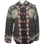 Dale of Norway S Pure New Wool Nordic Fair Isle Cardigan Black Photo 0
