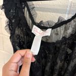 Oscar de la Renta Vintage  black lace nighty with bow Photo 1