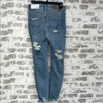 American Eagle  Curvy High Rise Distressed Skinny Jeans Size 28W 6 Short Photo 3
