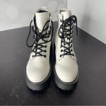 Madden Girl Carra Womens Rhinestone Lug Sole Ankle Boots White Paris Sz 5 Photo 1