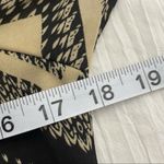 Living Doll Shirt Women's Size Medium Sheer blouse Black & Tan Photo 3