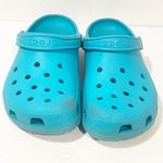 Crocs  Clogs Shoes Women's Size 10 Green Teal Turquoise Slip On Photo 1