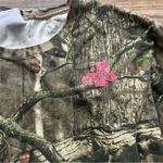 Mossy Oak  Women's Pink Logo Camouflage Long Sleeve Shirt Hunting Outdoors Sz 2XL Photo 1