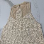 Free People  Modern Lace Mesh Maisie Tunic Sleeveless Top Women’s Medium Cream Photo 3