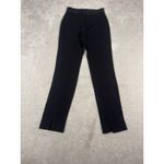 Veronica Beard ‎ scuba pants front seam leg slit black 2 Back Zip Slim Fit Photo 1