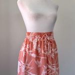 H&M NWT Peachy Pink & White Floral Print Drawstring Waist Shorts Photo 0