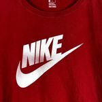 Nike  Tee Womens M Red Cotton Athletic Logo Casual Streetwear Athleisure Photo 1