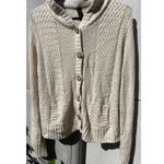 Glamsia Vintage  Women's Cardigan White Cream Knitted Button Sweater Sz XL Photo 9