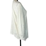 Adrianna Papell Medium Top Flared Sleeves Crochet Scoop Neck Semi-Sheer Stretch Photo 3