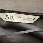 ZARA  Black Velvet babydoll Dress size L Photo 3