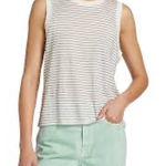 frame denim FRAME Organic Linen Muscle Tank NWOT small Photo 0