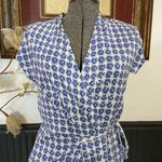 Diane Von Furstenberg  Mindy 100% Silk Wrap Periwinkle Dress - Sz 2 🧡🎀 Photo 2