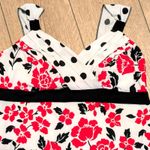 Trixxi 🆕 Plus 14 14w 1X Floral Polka Dot Dress Retro Tulle Rockabilly Red NEW Photo 2