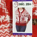 December 25th Women's Christmas Cardigan Not So Ugly Christmas Sweater Size XXL Photo 8
