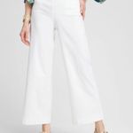 Chico's Chico’s Brigitte Wide Leg White Crop Pants sz 4 (Chico’s sz 0) NWT Photo 0