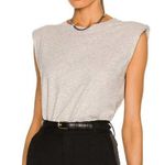 IRO NWT Tarika Sleeveless Crewneck Top Padded Shoulder Size XS Organic Cotton Photo 0