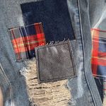 Umgee Jeans Company jeans boyfriend style distressed patches accents Sz 26 NWT Photo 10