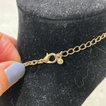 Floral Pastel Flowers Gold Tones necklace choker Lightweight Blue Photo 2