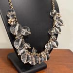 J.Crew  Necklace CLEAR Jumbo Large Bead Ball Orb Bubble Lucite statement Photo 4