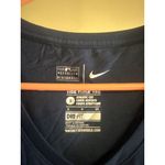 Nike Womens Astros Dri-Fit Tee Athletic Cut V-Neck Navy S MLB Genuine Merchandis Photo 1