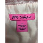 Betsey Johnson ‎ Pink Fuzzy Long Vest – Size XS/S Photo 4