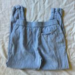 Joie  Women's XS 100% linen blue pull on ankle jogger pants‎ 1065 Photo 2