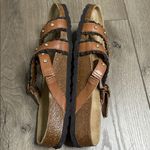 Birkenstock Betula Rhinestone Stud Brown Leather Strappy Sandals Euro 39 Size 8 Photo 6