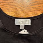 A'nue Thin Strap Tank Top Stretchy Black Women's Size Small Made in USA NWT Photo 2