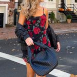 Miss Lola Red & Black Floral Mini Dress Size M Photo 1