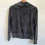 Michael Kors MICHAEL Gray Velour Zip Up Jacket Size Small Flawed Photo 2