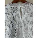 Rain White Lace Long Sleeve Top Size Medium Photo 7