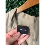 Akris  Tan And Gold Dress Sz 8 Silk Photo 3