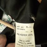 Japanese Kimono Robe Sz 56 Cherry Blossom Made In Japan Womens Polyester Parasol Black Photo 2