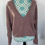 Free People  Cashmere V Neck Sweater Mauve size Small So Soft! Photo 0