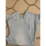 Madewell Perfect Vintage Wide-Leg Crop Jean Distressed comfort Stretch, size 29 Photo 2