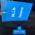 M.i.h Jeans Marty Black Velvet Jeans Cropped Flare Size 27 Photo 8