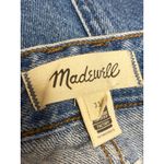 Madewell  Women's Blue High Waisted Straight Leg Cargo Denim Jeans Size 33 Photo 3