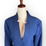 Talbots Women’s Oversized Blue Wool Blazer Size 14 Photo 2