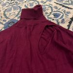 Central Park West  plum turtleneck with cutout Photo 5